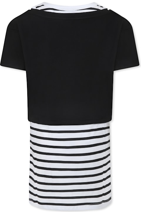 Homeware Rykiel Enfant Multicolor Dress For Girl With Logo