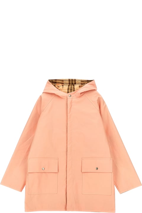 Burberry Topwear for Girls Burberry 'emile' Reversible Coat
