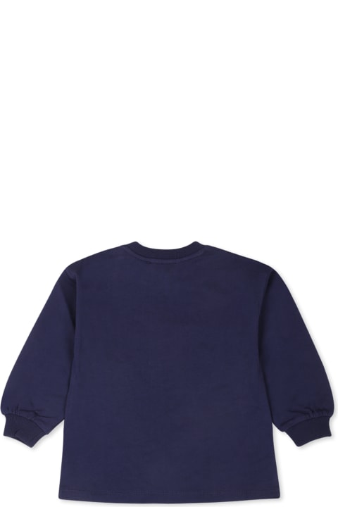 Homeware Moschino Bleu Dress For Baby Girl With Two Teddy Bears