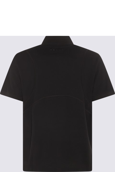 メンズ Alexander McQueenのトップス Alexander McQueen Black Cotton Polo Shirt
