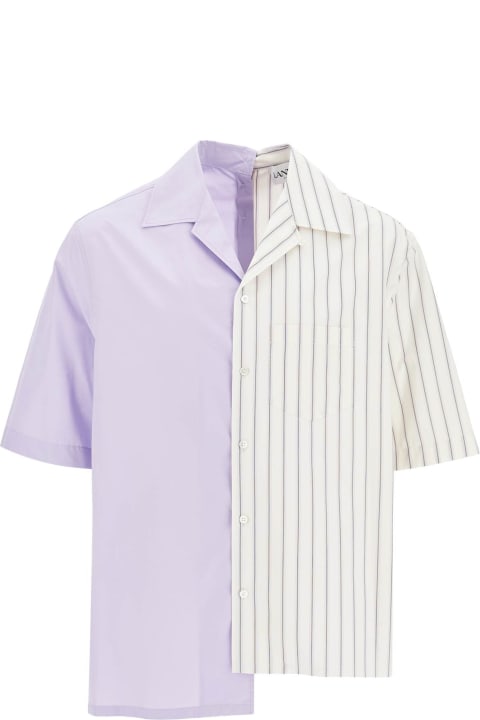 Lanvin Shirts for Men Lanvin Asymmetric Bowling Shirt With