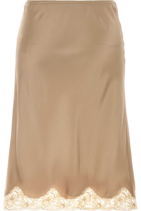 Homeware Saint Laurent Beige Satin Skirt