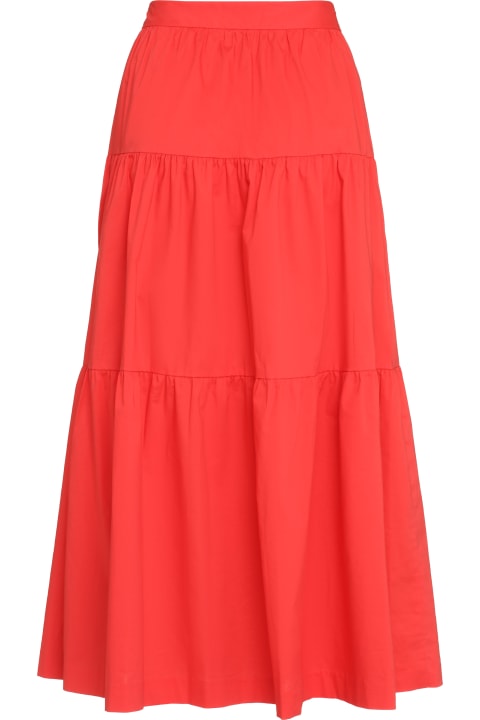 Fashion for Women STAUD Sea Cotton Midi Skirt