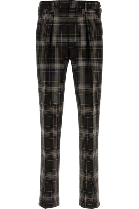 Pants for Men Fendi Embroidered Wool Pant