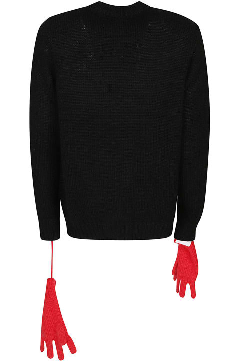 Charles Jeffrey Loverboy Sweaters for Men Charles Jeffrey Loverboy Glove-sleeve Waffle-knit Jumper