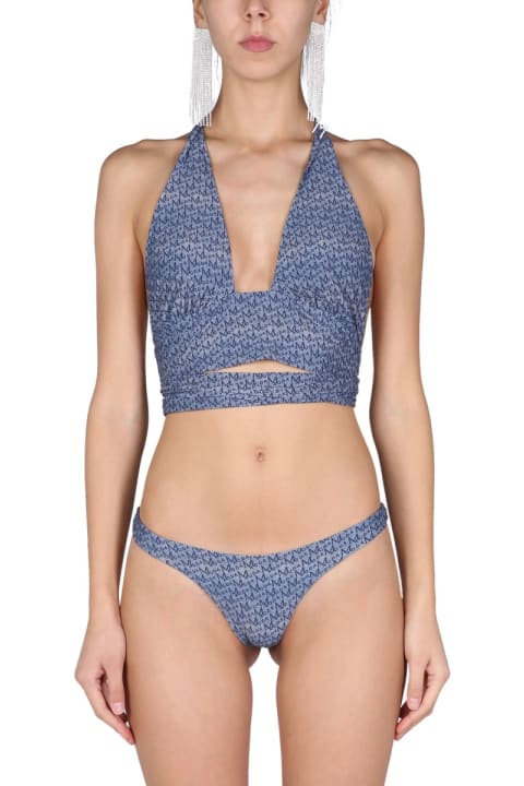 أدوات منزلية Magda Butrym Bikini Top With All Over Logo