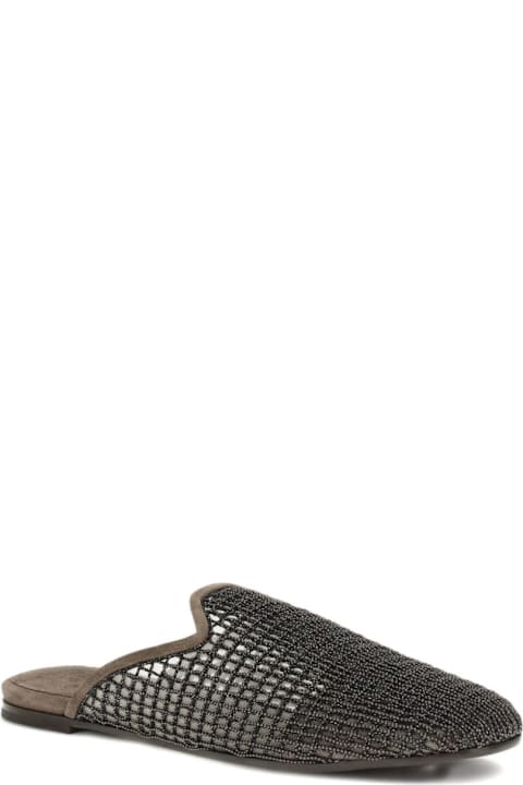 Brunello Cucinelli Leather Slippers