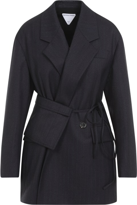 Bottega Veneta Coats & Jackets for Women Bottega Veneta Stripe Wool Jacket