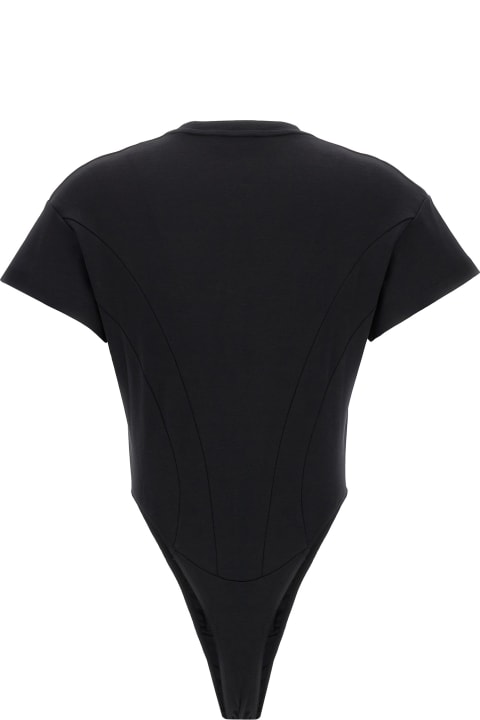 Underwear & Nightwear for Women Mugler 'zipped Jersey' Bodysuit