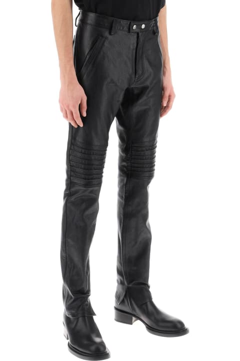 メンズ Dsquared2のボトムス Dsquared2 Rider Leather Pants
