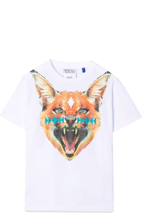 Homeware Marcelo Burlon T-shirt In Jersey Di Cotone Con Stampa