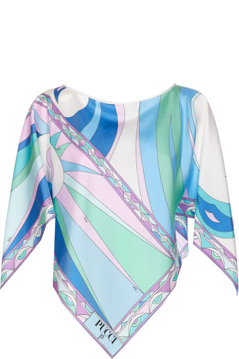 Fashion for Women Pucci Cigni Print Silk Top
