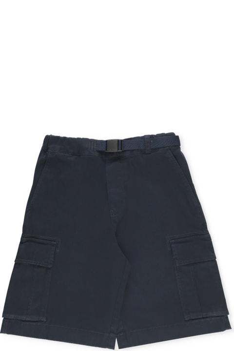 Bottoms for Boys Woolrich Cotton Cargo Bermuda Shorts