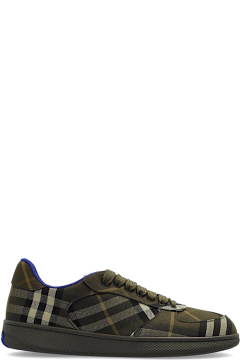 Shoes for Men Burberry Checked Terrace Lace-up Sneakers