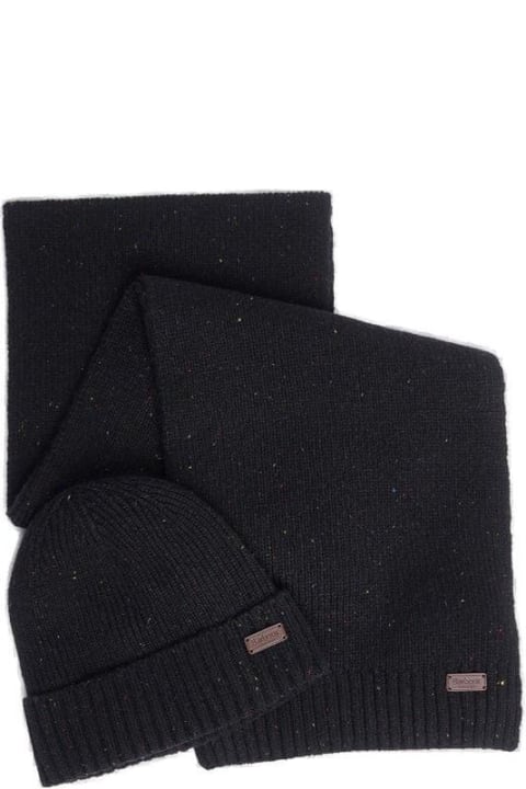 メンズ Barbourのスカーフ Barbour Carlton Beanie & Scarf Set Barbour