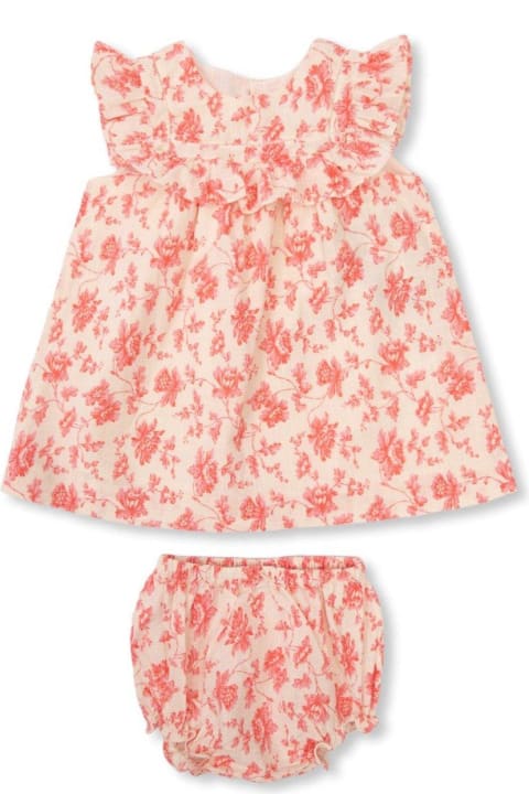 Dresses for Baby Girls Bonpoint Bonpoint Ciara Floral Printed Ruffled Dress