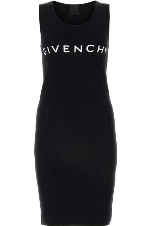 Clothing for Women Givenchy Black Stretch Cotton Mini Dress