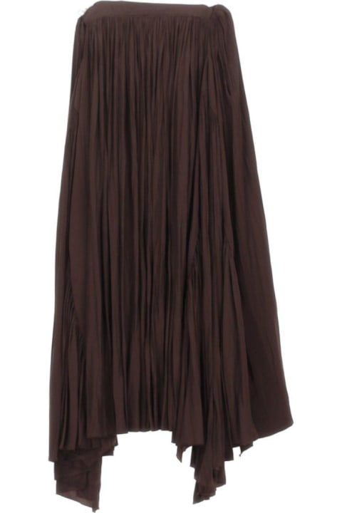 Clothing Sale for Women Lanvin High Waist Asymmetric Gathered Maxi Skirt