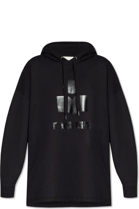 Fleeces & Tracksuits for Women Isabel Marant Logo Printed Drawstring Hoodie