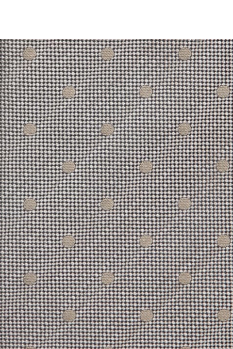 Ties for Men Tom Ford Polka Dot Grey/beige Tie