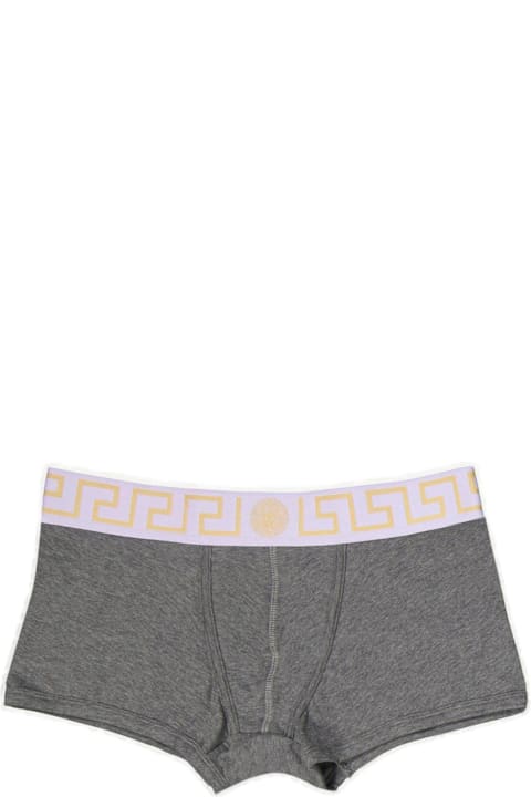 Underwear for Men Versace Greca Border Stretched Boxer Briefs