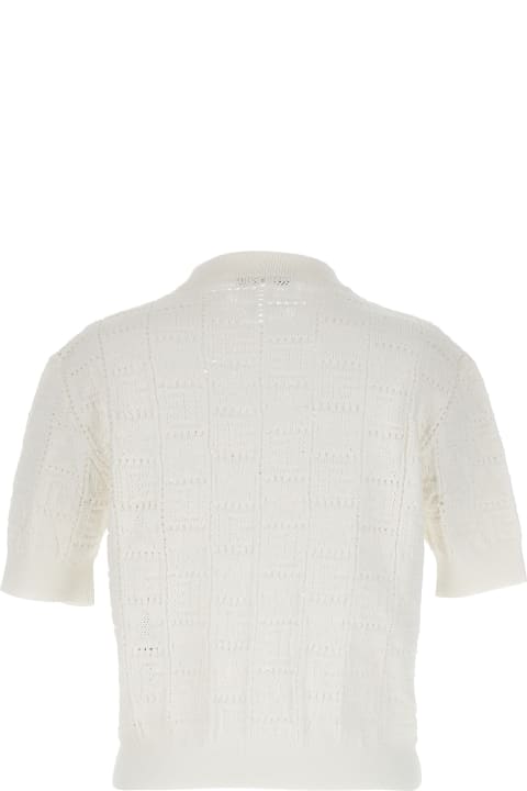Balmain Sweaters for Women Balmain T-shirt In White Viscose