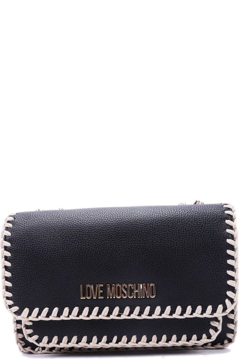 Moschino Shoulder Bags for Women Moschino Logo-plaque Chain-linked Shoulder Bag
