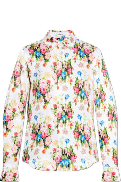 Loewe for Women Loewe Floral-printed Button-up Shirt