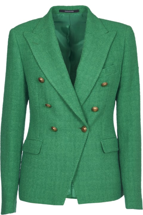 Green Double-breasted Jacket