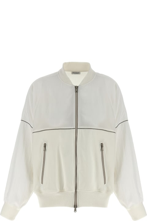 Brunello Cucinelli Fleeces & Tracksuits for Women Brunello Cucinelli 'paneled' Sweatshirt