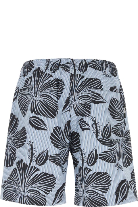 MSGM for Men MSGM Embroidered Poplin Bermuda Shorts
