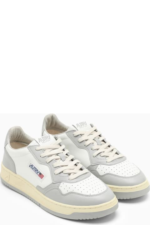 Sneakers for Women Autry Medalist White\/grey Leather Trainer