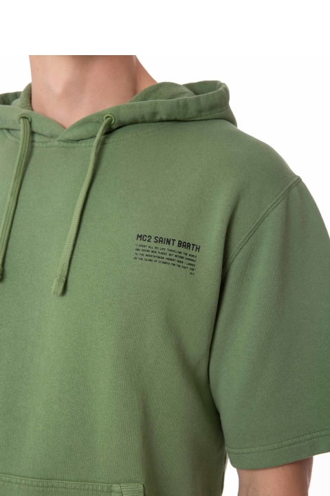 Homeware MC2 Saint Barth Man Short Sleeve Hoodie