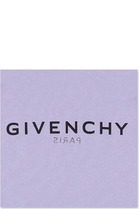 Givenchy T-shirt Lilla In Jersey Di Cotone