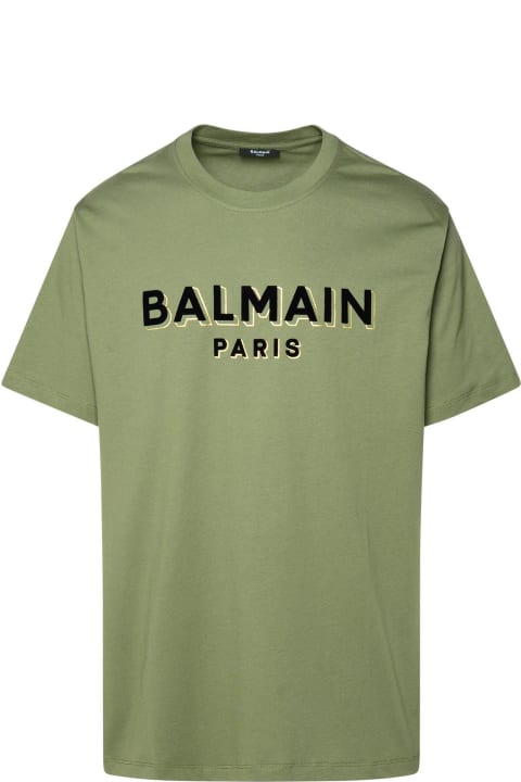 Topwear for Men Balmain Logo Printed Crewneck T-shirt