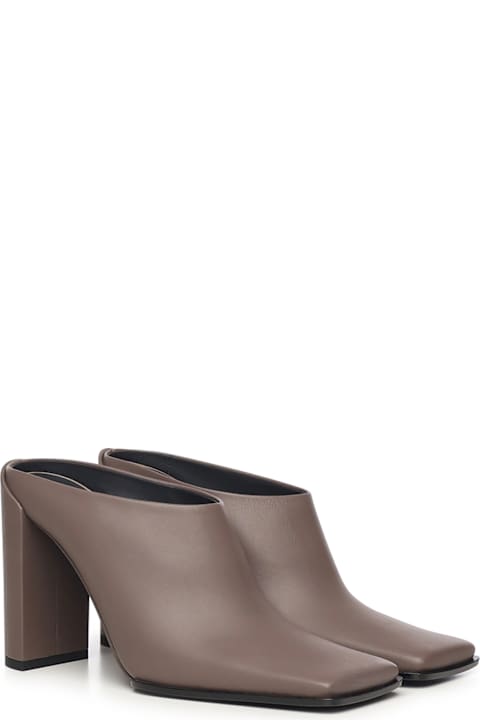 Homeware Alaia Square Mule In Calfskin