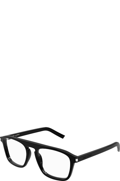 Eyewear for Women Saint Laurent Eyewear Saint Laurent Sl 157 Linea Corner Angle 010 Black Transparent Glasses