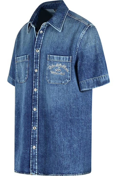 メンズ Dolce & Gabbanaのウェア Dolce & Gabbana Blue Denim Shirt