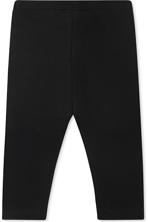 ベビーガールズ Balmainのボトムス Balmain Black Leggings For Baby Girl With Logo