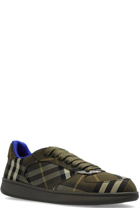 Shoes for Men Burberry Checked Terrace Lace-up Sneakers