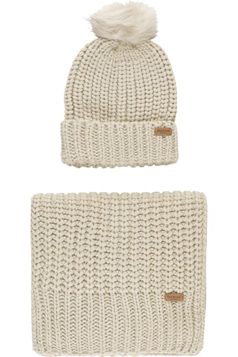 ウィメンズ Barbourのアクセサリー Barbour Beanie And Scarf Saltburn Set