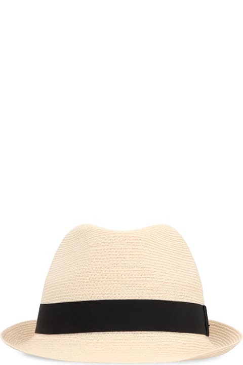 Hats for Men Saint Laurent Trilby Straw Hat