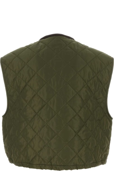 Clothing for Women Prada Army Green Re-nylon Sleeveless Jacket