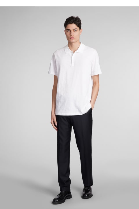 Theory Clothing for Men Theory Polo In White Cotton