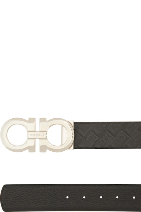 Ferragamo for Kids Ferragamo Reversible "hooks" Belt