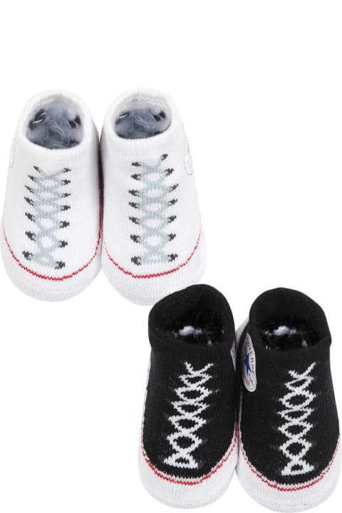 Fashion for Kids Converse Set Of Multicolor Infant Booties For Baby Boy