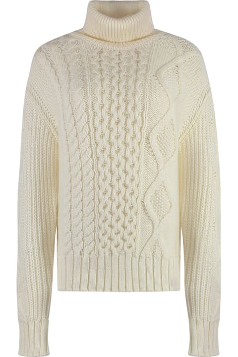 Moncler Sweaters for Women Moncler Virgin Wool Turtleneck Sweater