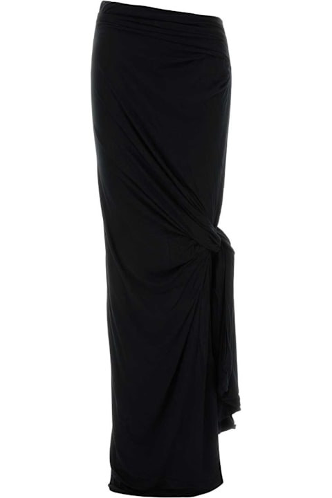 Entire Studios لـ Kids Entire Studios Black Stretch Viscose Skirt