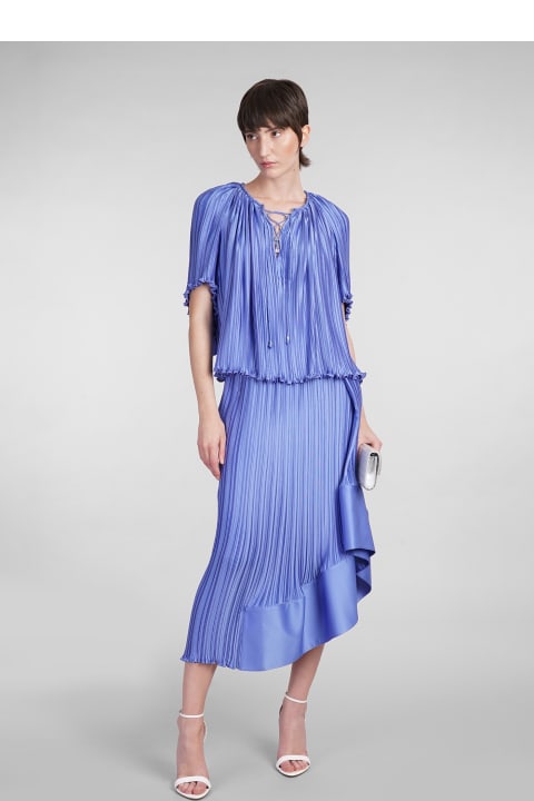 Lanvin Skirts for Women Lanvin Skirt In Blue Polyester
