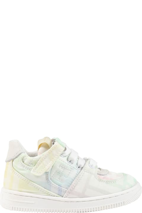 Fendi Kids Fendi Multicolor Sneakers For Girl With Double Ff